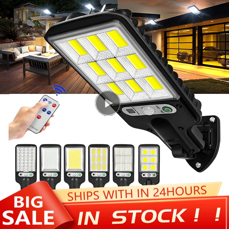 

Solar Sensor Wall Light COB/LED Waterproof Human Induction Street Lamp Garden Outdoor Courtyard Sensor Street Outdoor Lighting