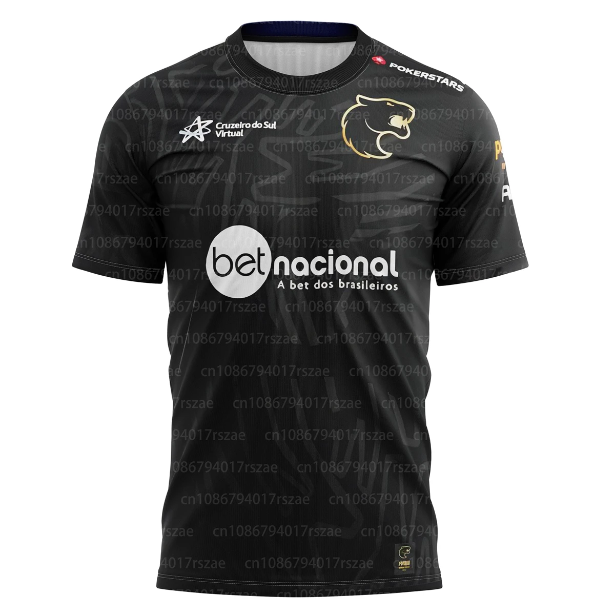 Futuro é preto uniforme da equipe de furia roupas masculinas '24 temporada esportes camiseta masculina esort caído ksceraato nome impressão jogo camisa