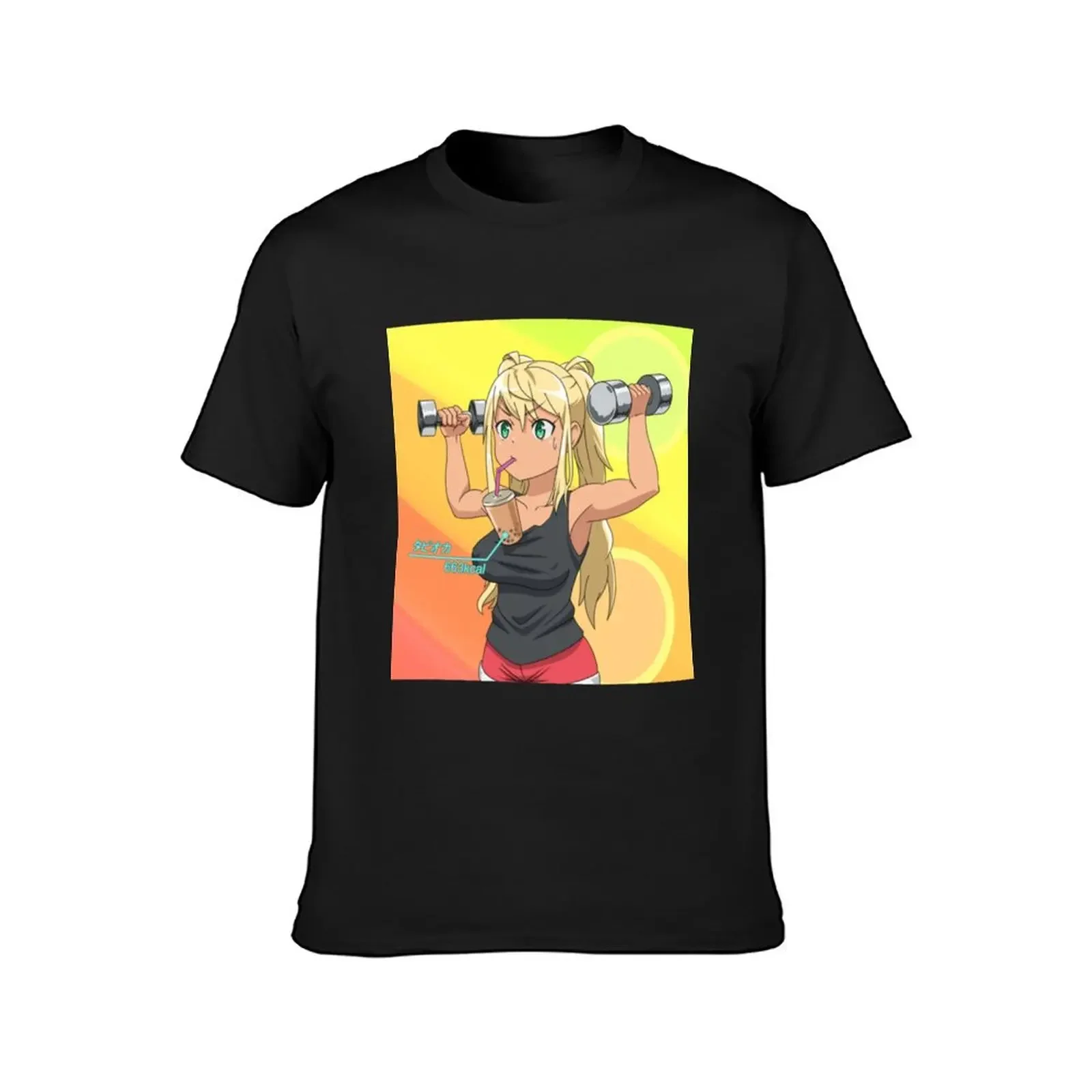 Hibiki Boobs - Гантели Нань-Кло Мотори? Футболка хиппи одежда винтажная аниме-рубашка