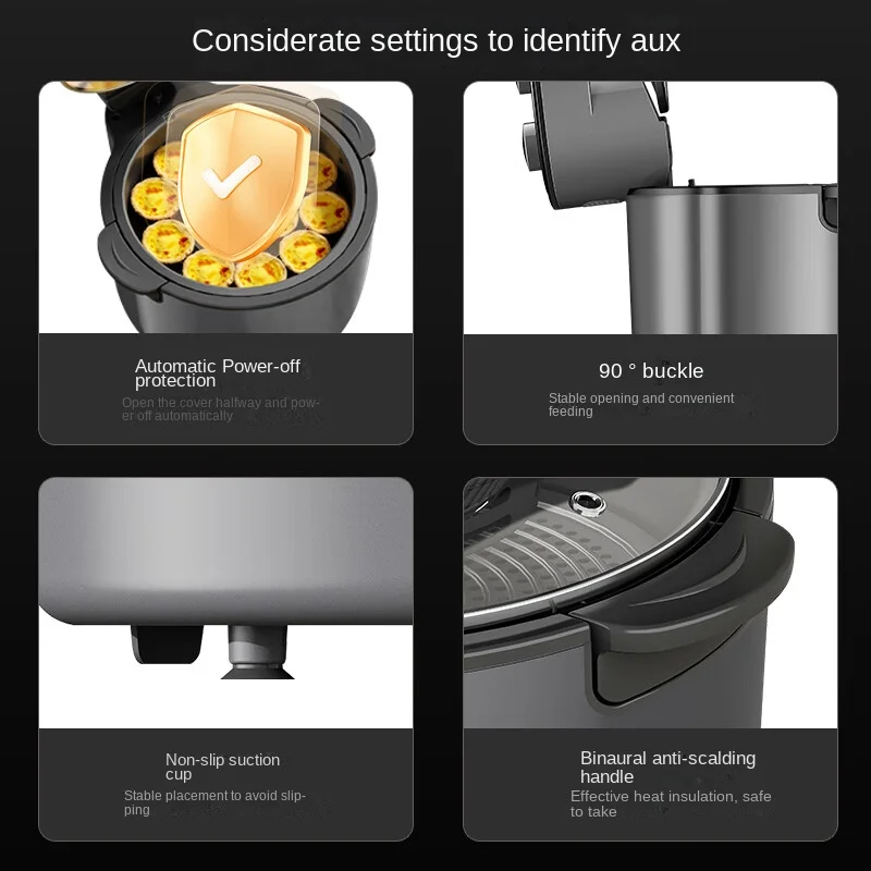 Фритюрница с Электронным Сенсорным экраном не нужно переворачивать визуальное