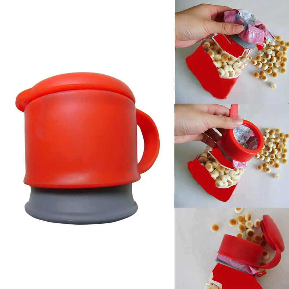 

Plastic Multifunctional Cover Bag Clips Food Kitchen Storage Preserve Sealing Bag Cap Household Tools Hermetic Cover