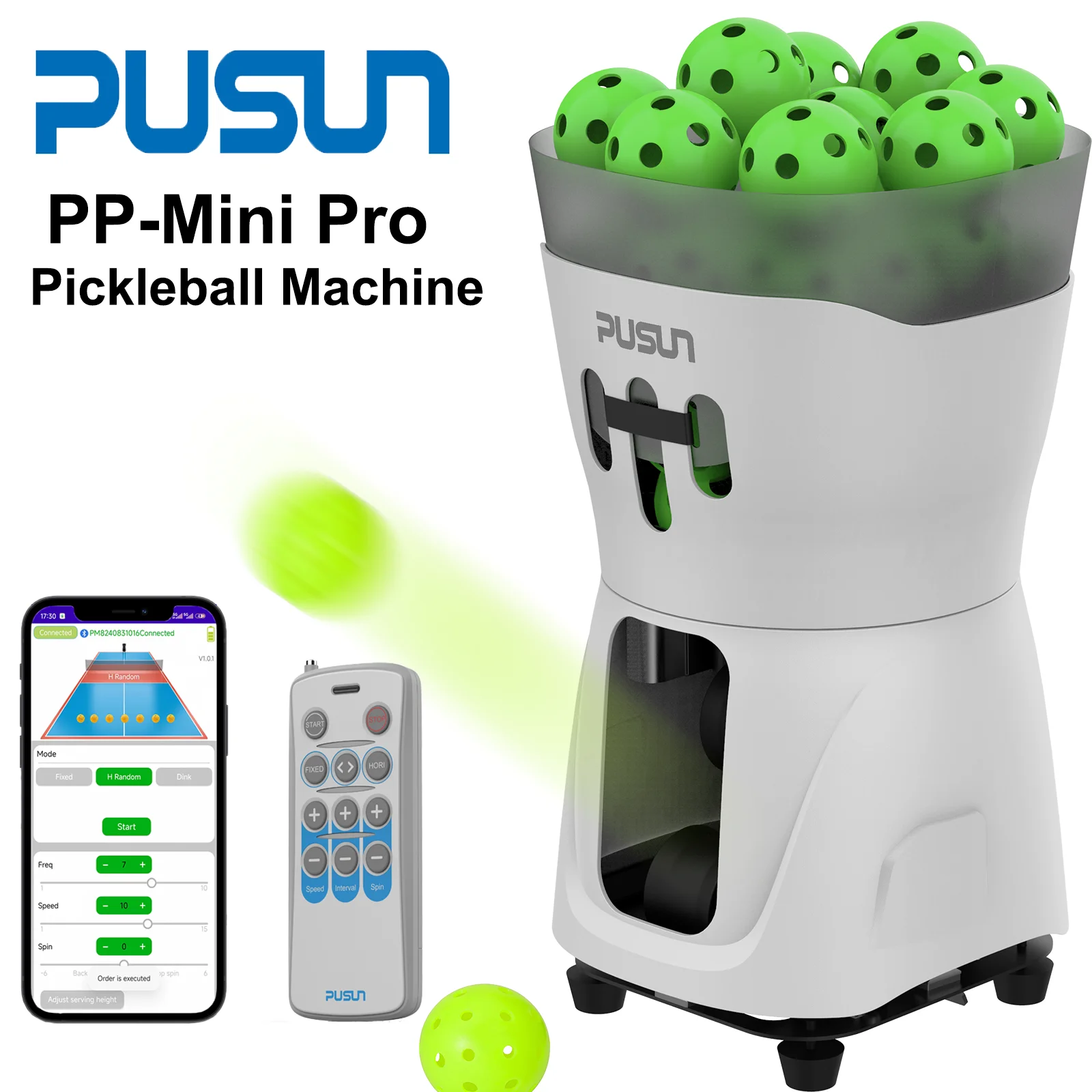 Машина для производства пиклбола пусковая установка PUSUN PP-Mini Pro тренировок