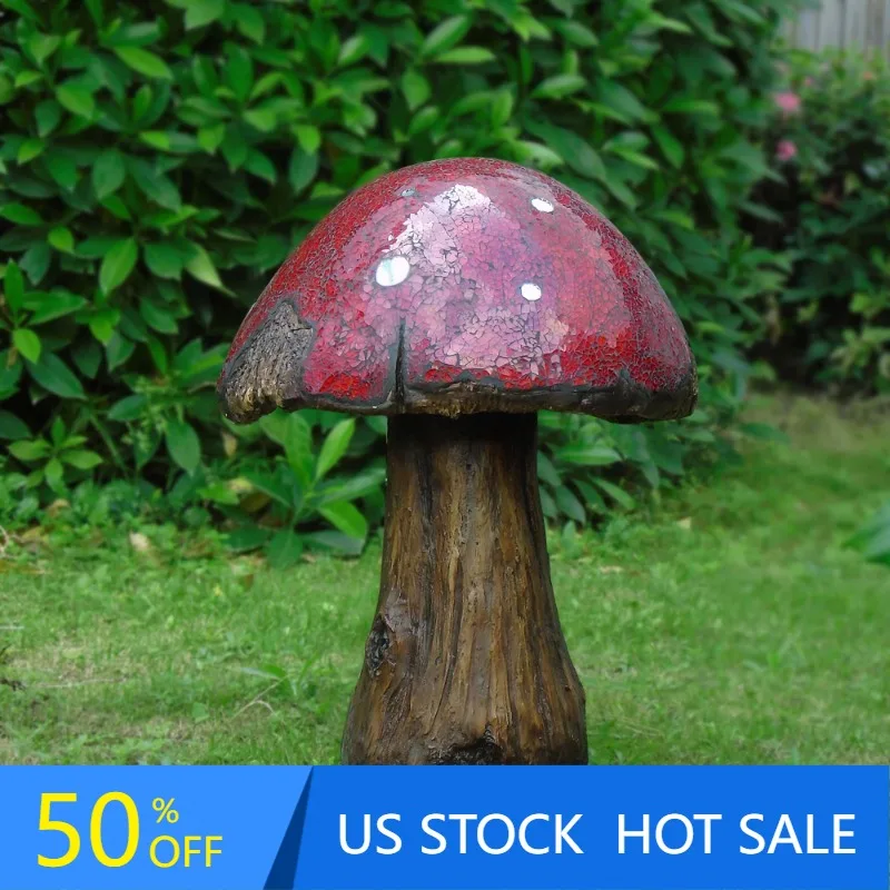 

Mainstays 2 Foot Mosaic Glass Mushroom Outdoor Statuary, 20.9 pounds