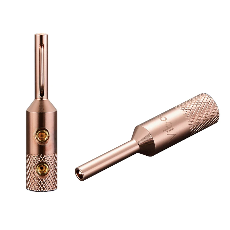 New Viborg Hifi Audio Banana Plug Pure Copper Silver/Gold/Rhodium Plated Available VB401 Jack Terminal for 5mm Speaker Wire