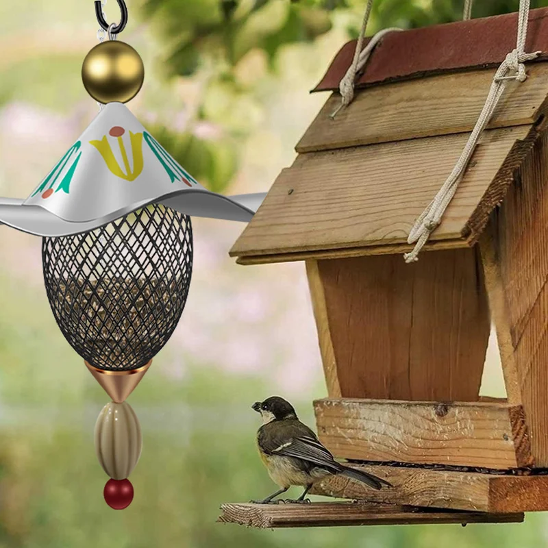 

Wild Bird Feeder for Outside Patio Yard Outdoor Pendant Birdhouse Hanging Bird Nest Birds Feeding Bowls Large Capacity