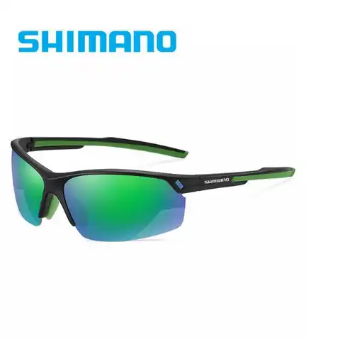 Поляризованные солнцезащитные очки Shimano для мужчин и женщин, квадратные очки для вождения, кемпинга, пешего туризма, рыбалки, велоспорта, UV400...