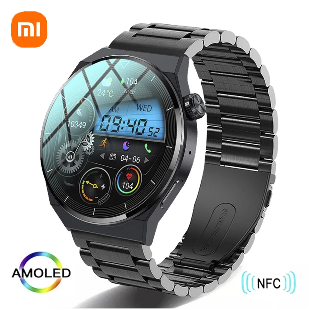 

Смарт-часы Xiaomi GT3 Pro мужские с AMOLED-экраном, пульсометром и Bluetooth