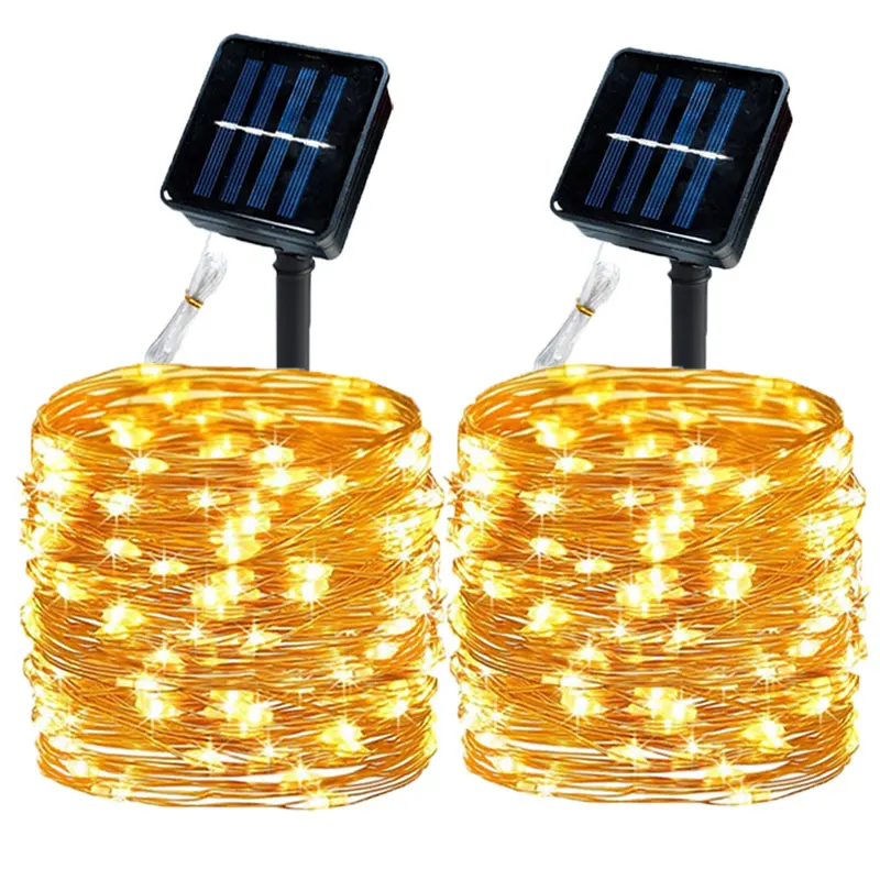 

LED Solar Lights Outdoor String Lights for Festive Christmas Party Waterproof Fairy Lights Garden Garland Christmas Garland