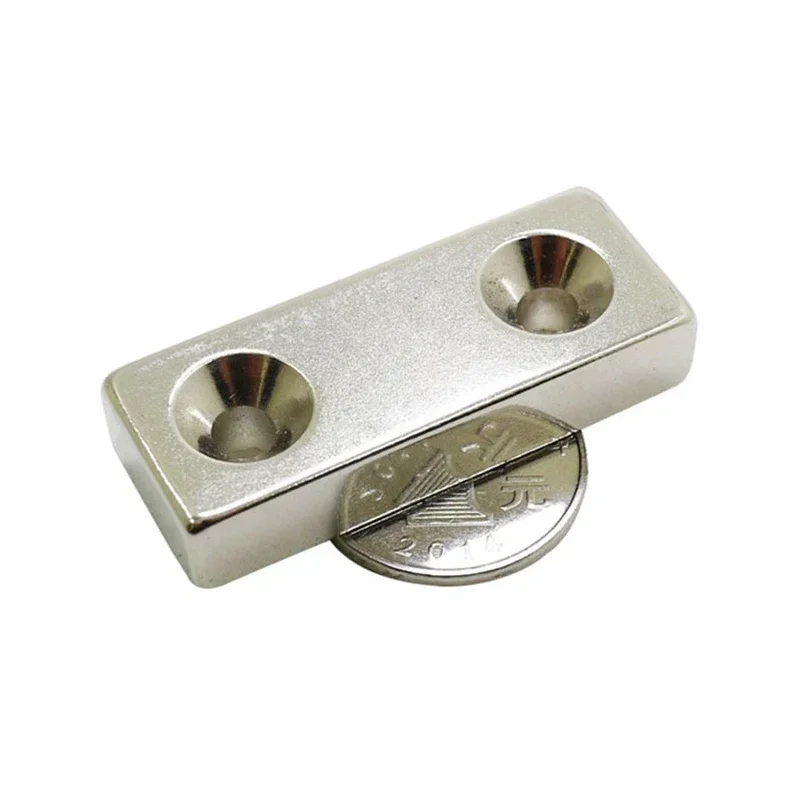 N35 50x20x10-5 блочные магниты с потайной головкой и полосой отверстиями двигатель