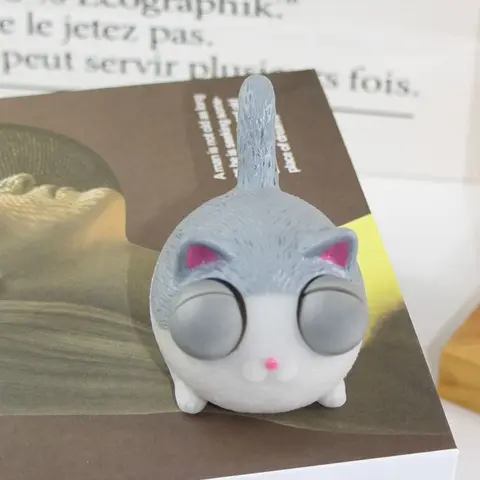 Игрушка-фиджет «кошачий глаз», игрушка с вентиляционным отверстием в виде животного, злый Кот, мяч на вентиляцию, сенсорные игрушки, мягкая игрушка-эспандер, игрушка для кошек