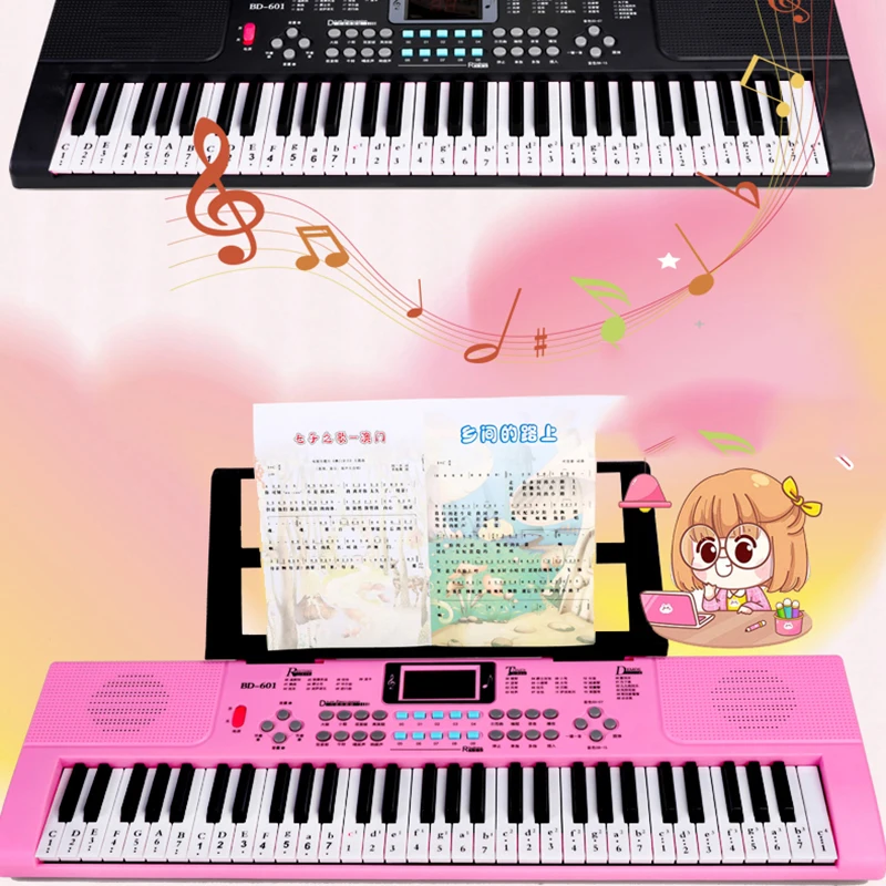 

Childrens Piano 61 Keys Professional Digital Electronic Piano Baby Midi Keyboard Controller Teclado Musicales Music Synthesizer
