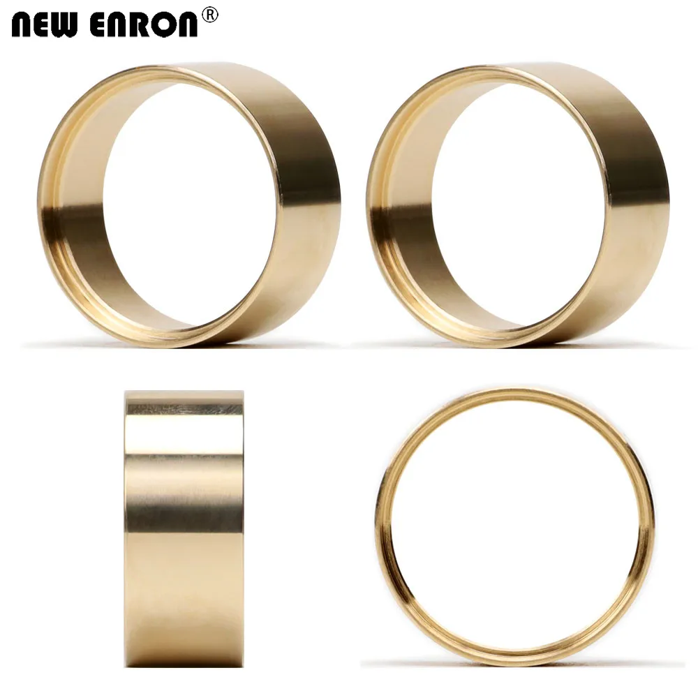 Новинка ENRON Brass 1,0 дюйма противовес колесный обод 4 шт. для 1/24 Axial SCX24 AXl0003 AXl0004 AXl0005 AXl0006 1/18 Traxxas TRX4M