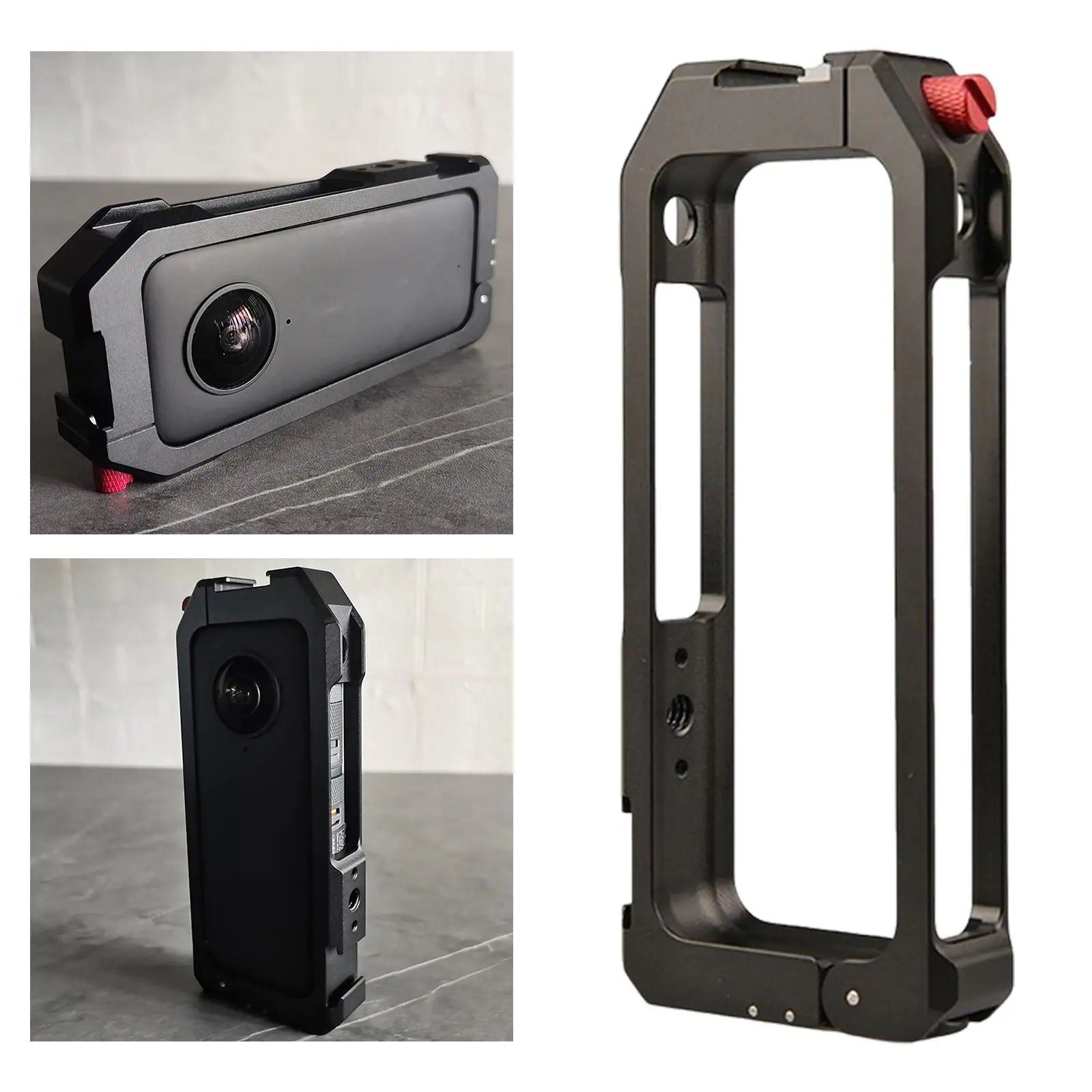 

Алюминиевый защитный чехол для камеры 1/4 с отверстием для винта и креплением на Холодный башмак защитный чехол для камеры One x2