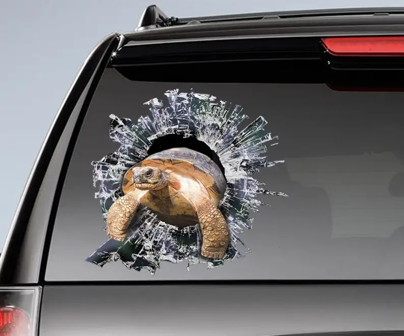 

Giant Tortoise window decal , car sticker, tortoise car sticker