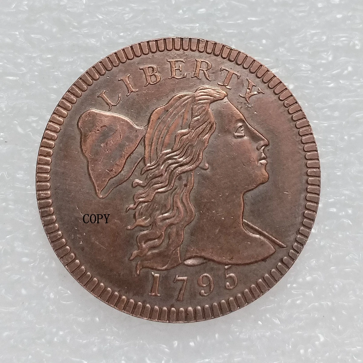 Медная копия монеты USA 1794 1795 Liberty Cap Cent
