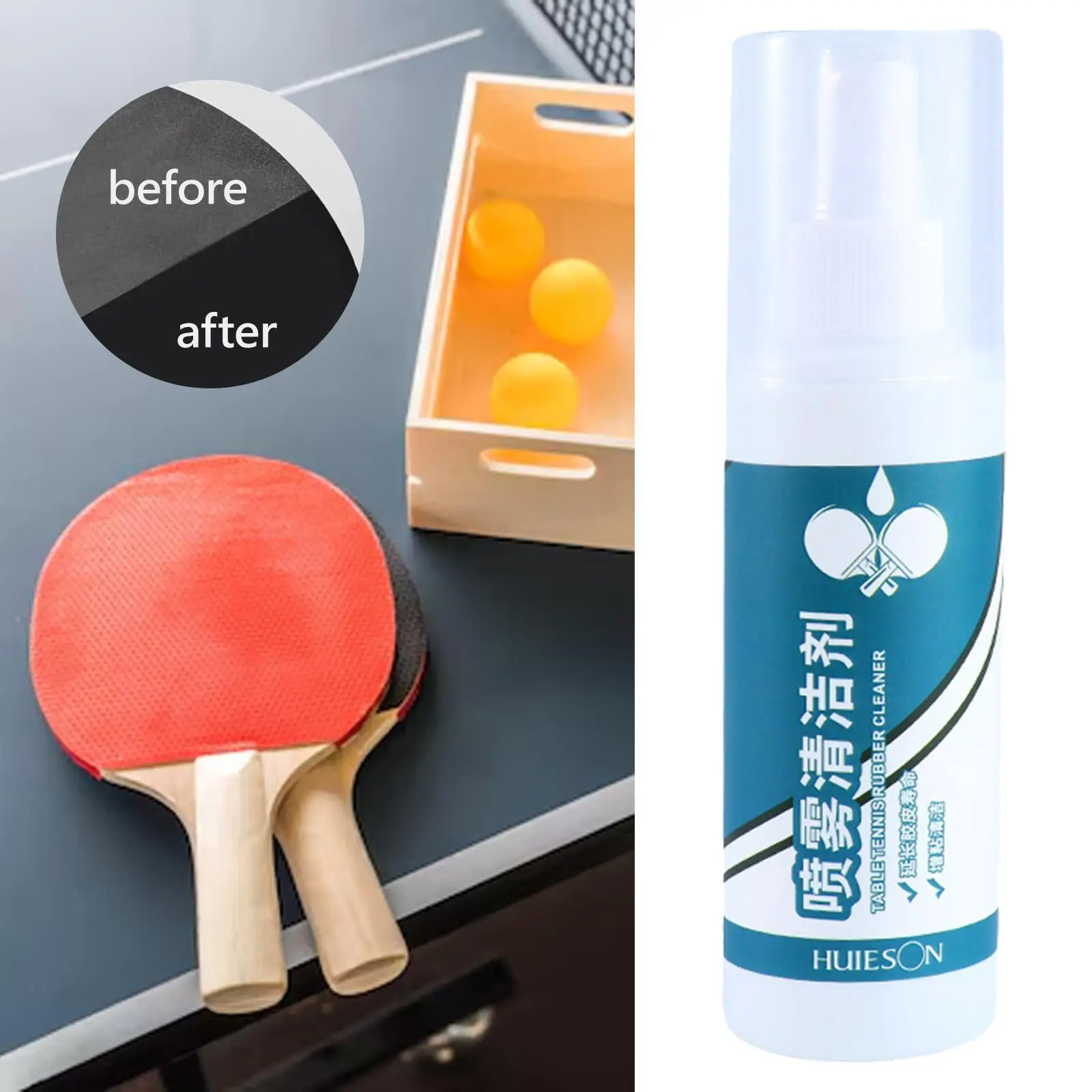 Спрей для чистки ракеток оборудование пинг-понга модернизация ремонт чистка
