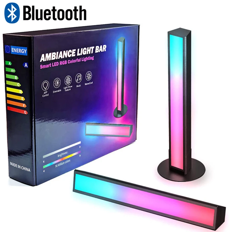 

LED Strip Light Bluetooth APP Control Rhythm Music Atmosphere Light RGB Music Lights Bar Bluetooth Ambient Colorful Lamp