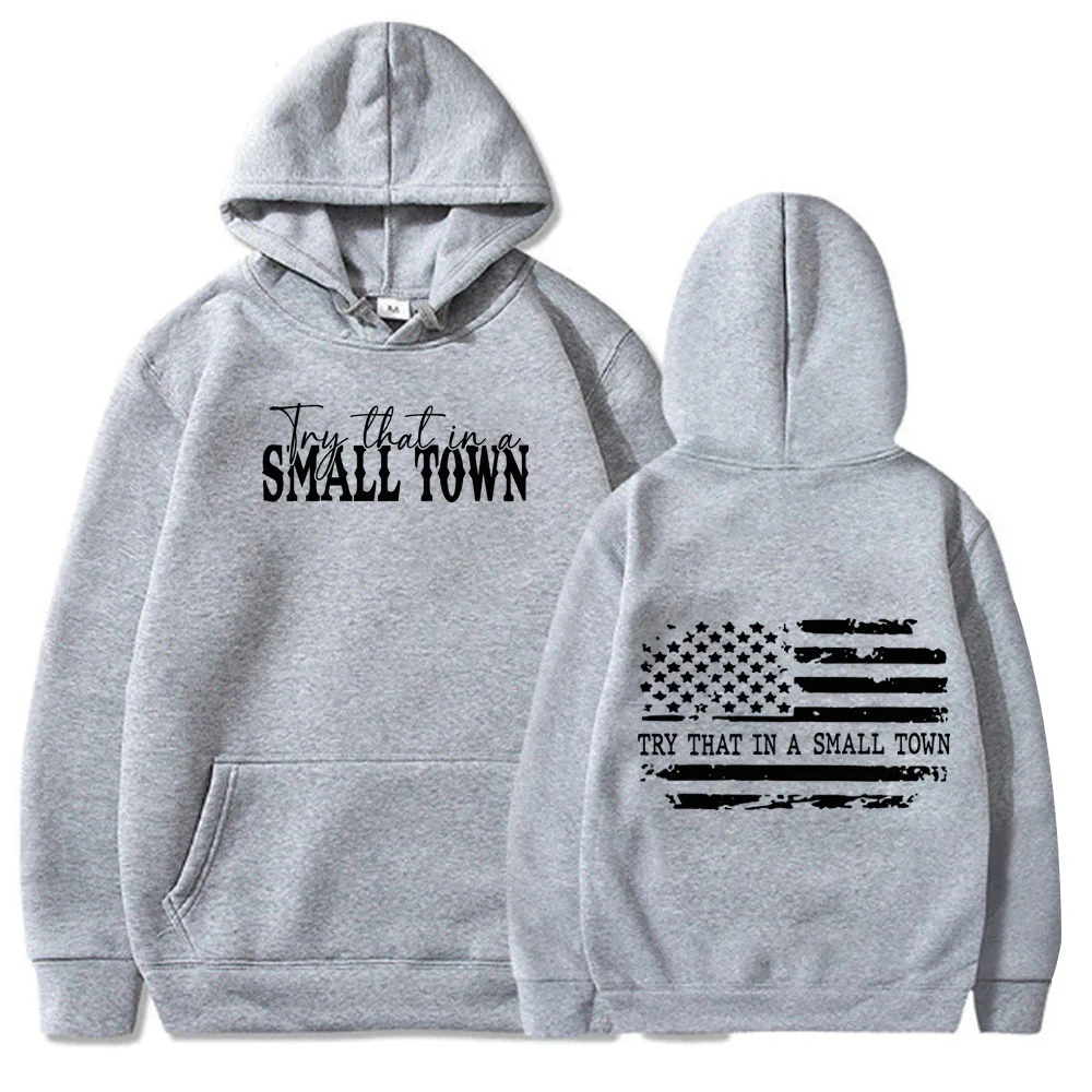 Толстовка с капюшоном Try That In A Small Town толстовка кантри-музыкой мужской и женский