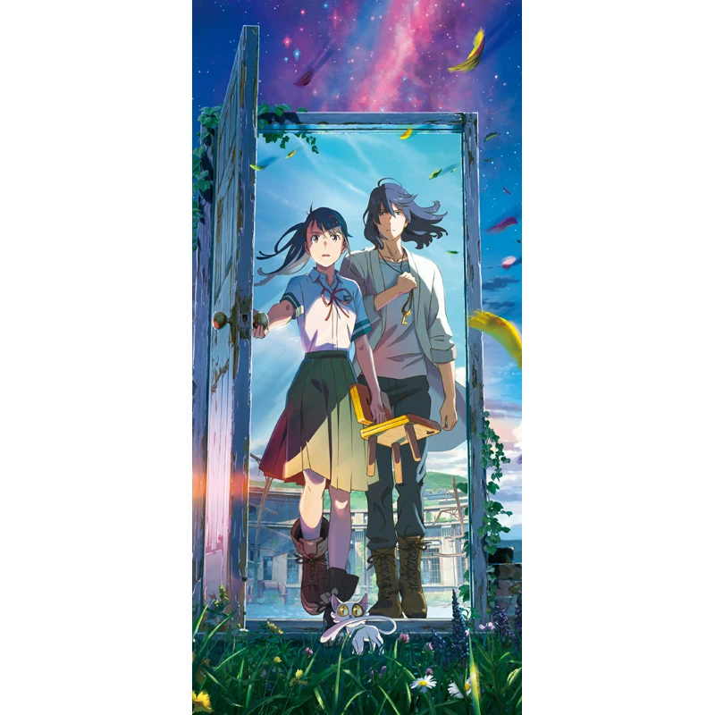 

Anime Stand Suzume No Tojimari Iwato Suzume Serizawa Tomoya Acrylic Figure Display Desktop Decoration 15cm