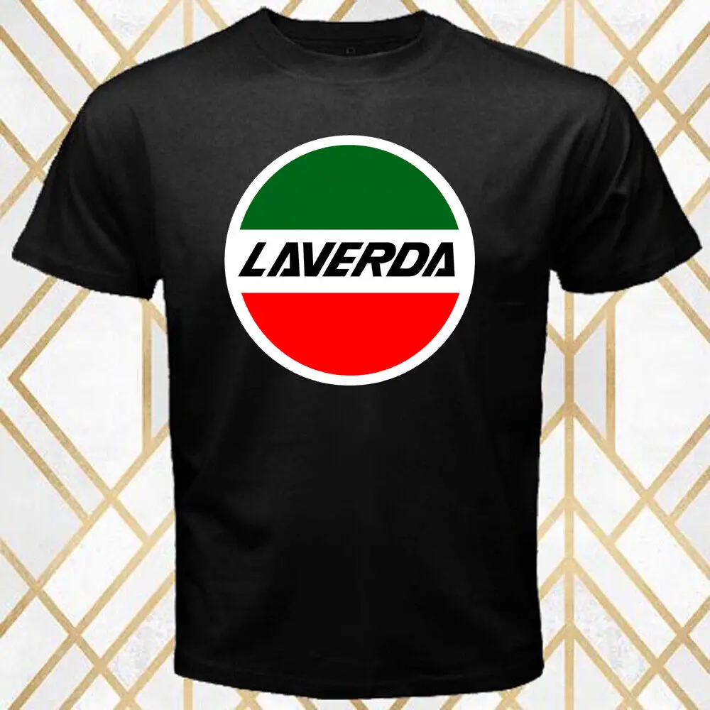 Мотоциклетная мужская черная футболка Laverda размер S 3XL