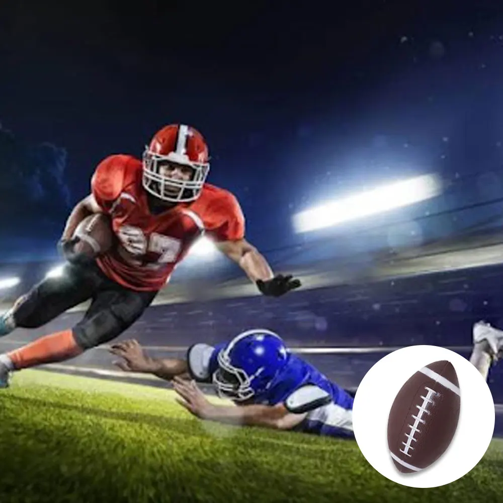 Стандартный американский футбол регби ПВХ нескользящий мяч для детей взрослых