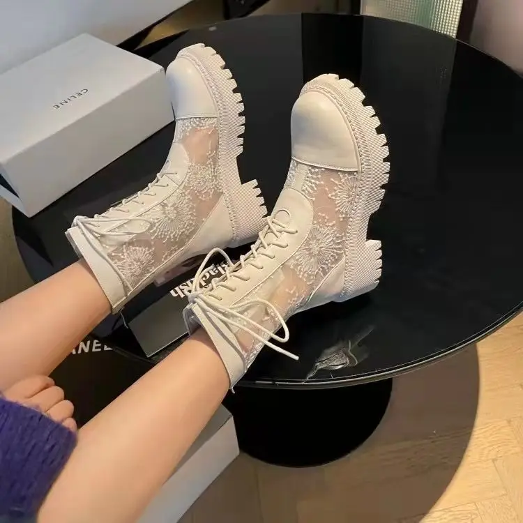 

Женские ботильоны, модная теплая зимняя обувь на платформе, Женская Повседневная офисная обувь на толстой подошве, ботильоны для женщин