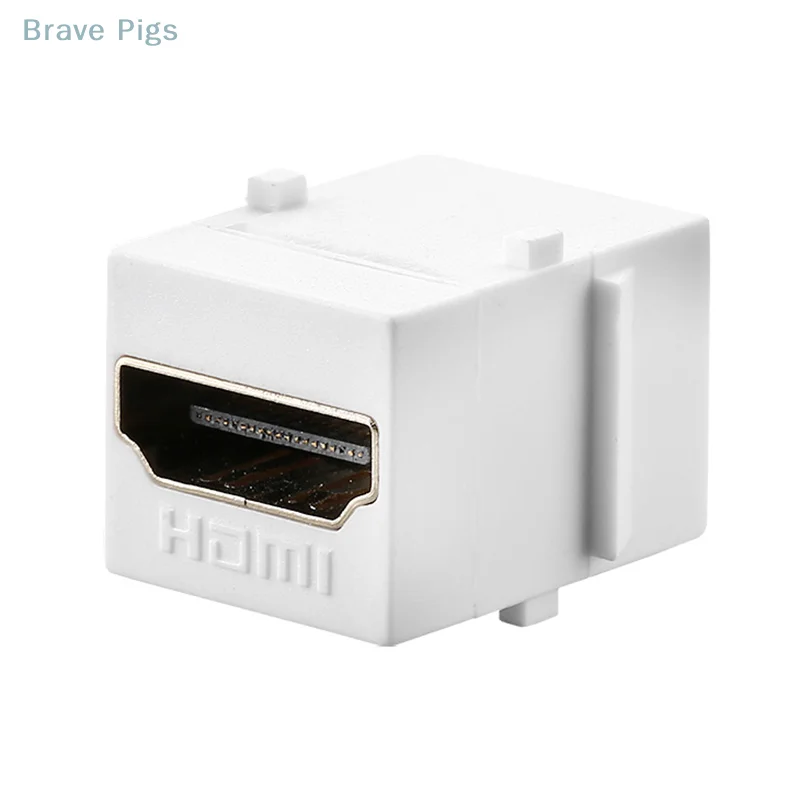 Разъем Keystone Jack HDMI HD модуль вставки Соединительный разъем 180 ° Мама-мама