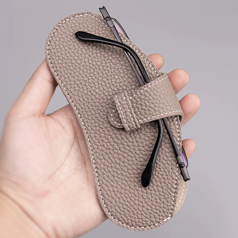 Сумка для очков из искусственной кожи простой однотонный органайзер