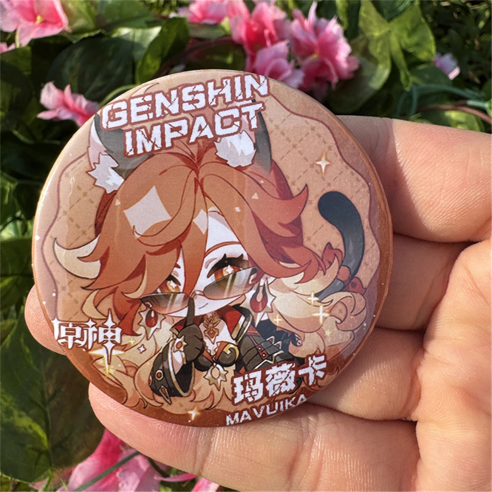 Игра Genshin Impact Pyro Archon Mavuika Haborym Kembali Косплей Костюм Значок Булавка SPTE Жесть Брошь