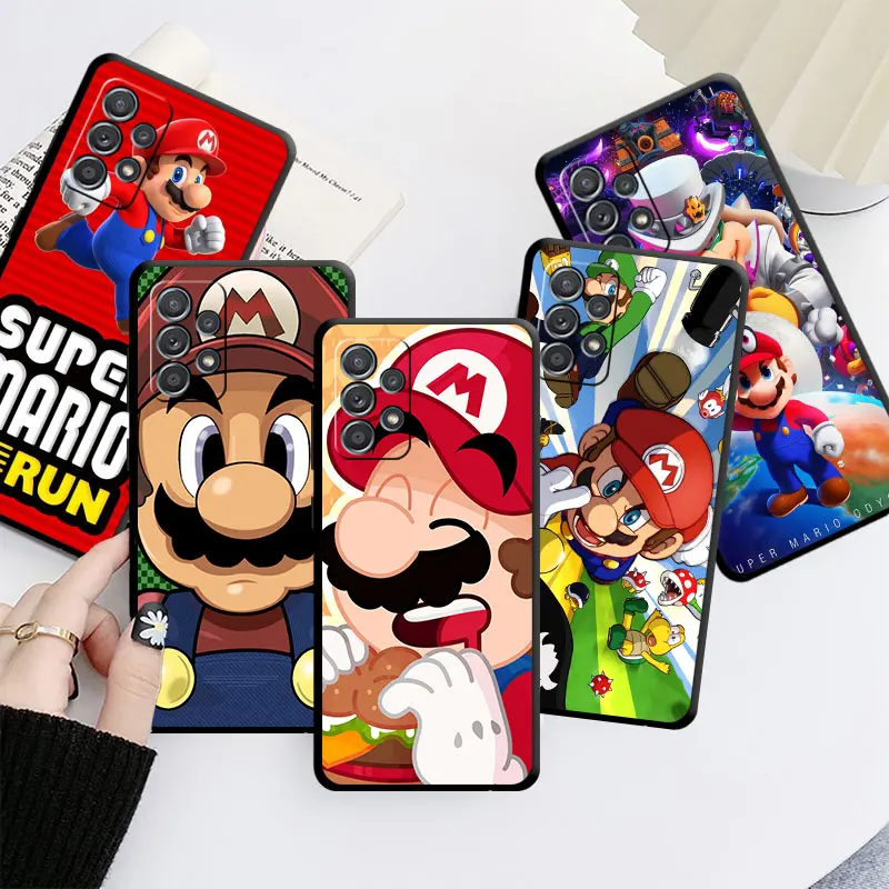 

Cute Funny Super Mario Case For Samsung Galaxy A52 A53 A12 A13 A32 A71 A33 A13 A51 A23 A32 A31 A22 A03 A02s Soft Phone Fundas