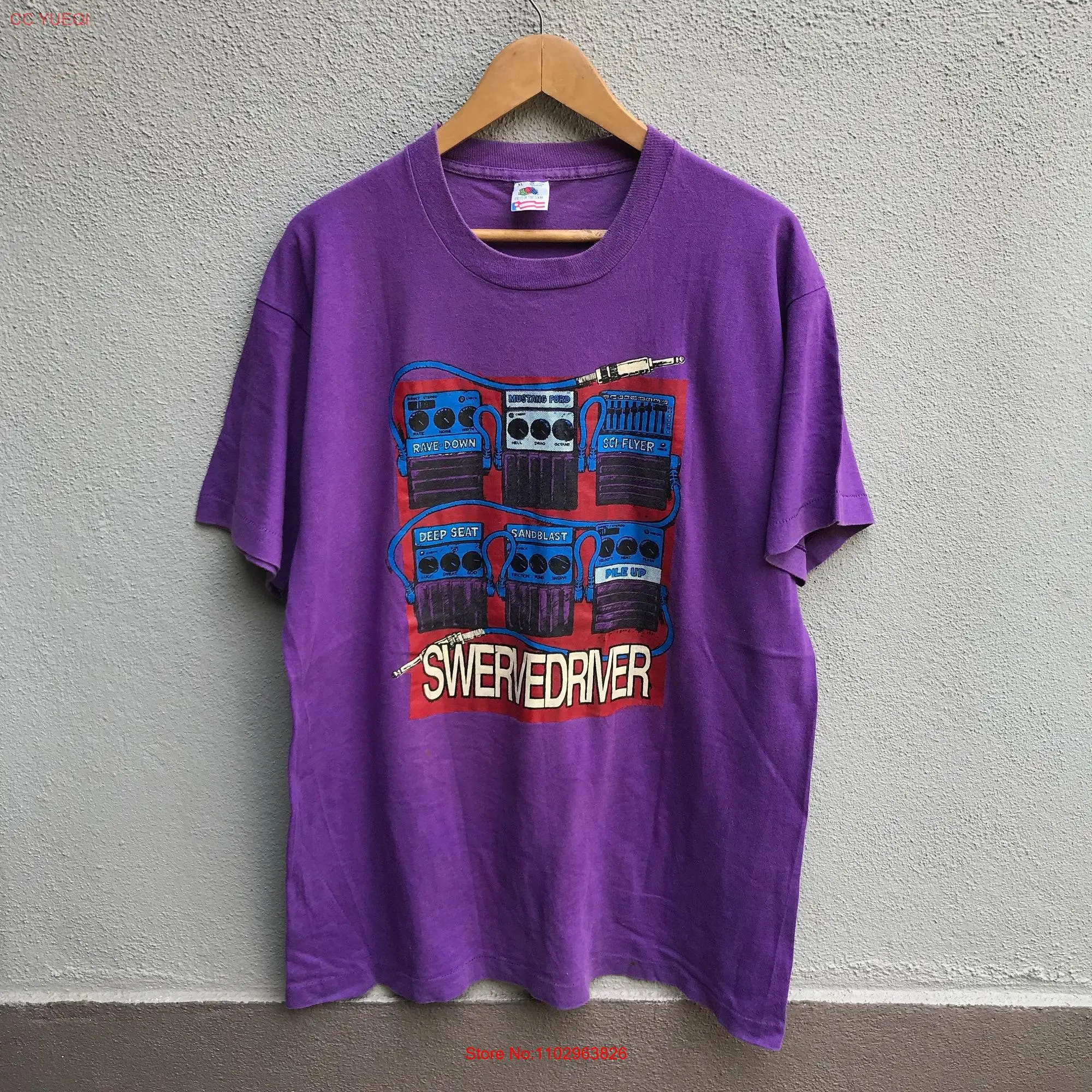Винтажная редкая 90-х футболка SWERVEDRIVER band с длинным или коротким рукавом