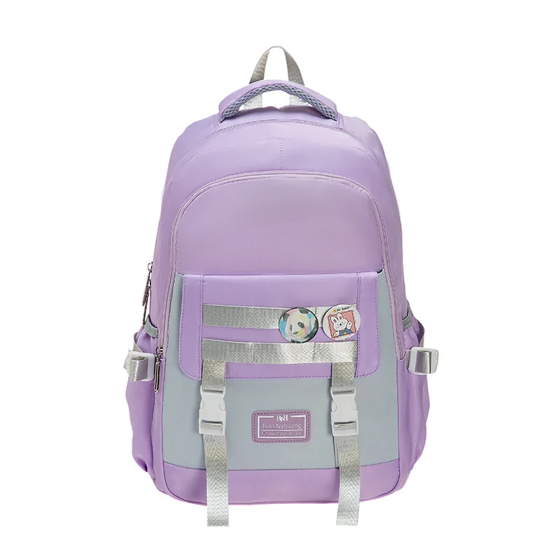 

Middle School Bags for Girls Cute Student High School Backpack Women Bookbag Large Capacity Casual Korean Bagpack