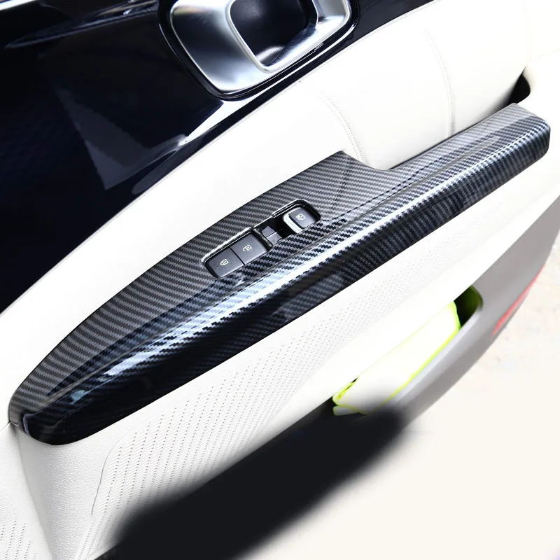 

LHD!Interior Door Window Lift Switch Panel Cover Trim Sequins Stickers Automobile Car Accessories For Kia Carnival 2021 2022