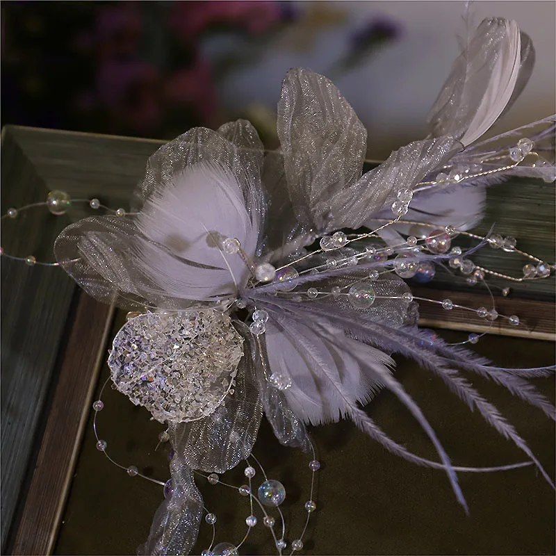 NiuShuya супер фея корейский лес серая Марля стандартное кружево перо ручной работы