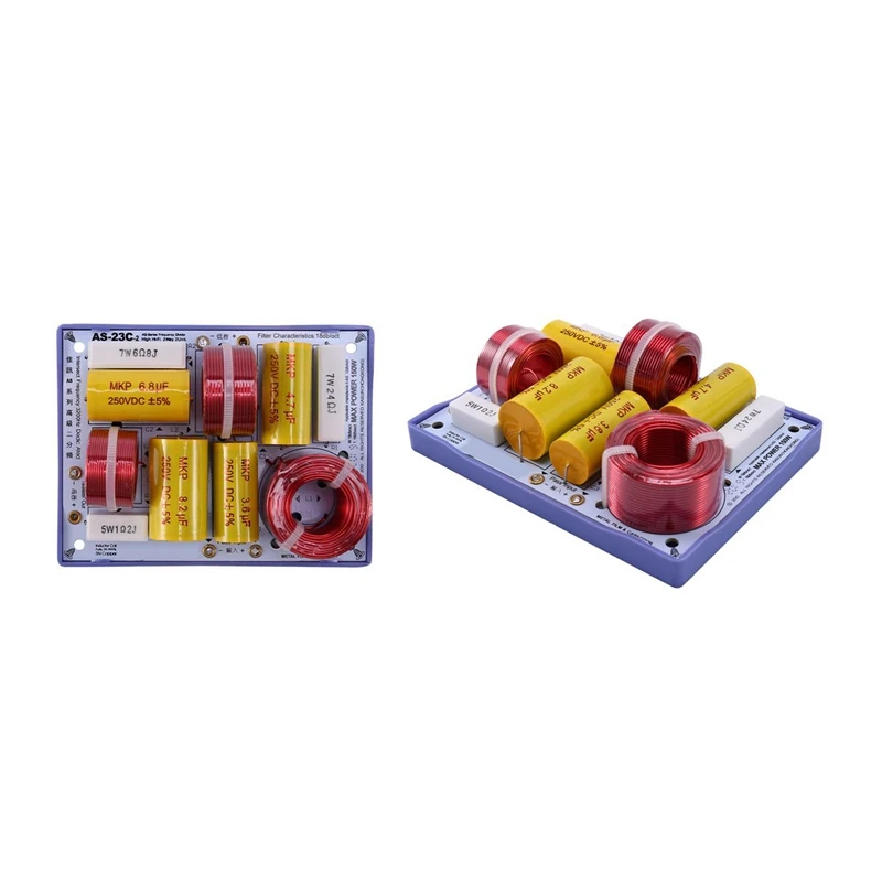 

AS-23C 2 Way 2 Speaker ( Tweeter + Bass ) Speakers Audio Frequency Divider Crossover Filters