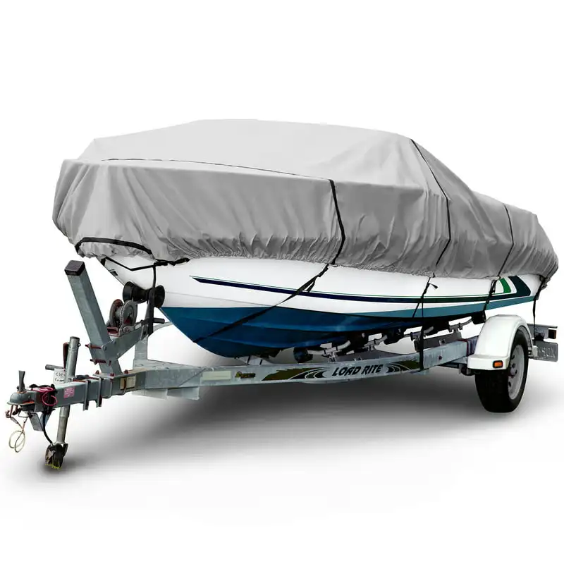 

Denier V-Hull Boat Cover, Waterproof and UV Resistant, Size BT-6 20'-22' Long, 106 Pvc boat Sup accessories Inflation adapters