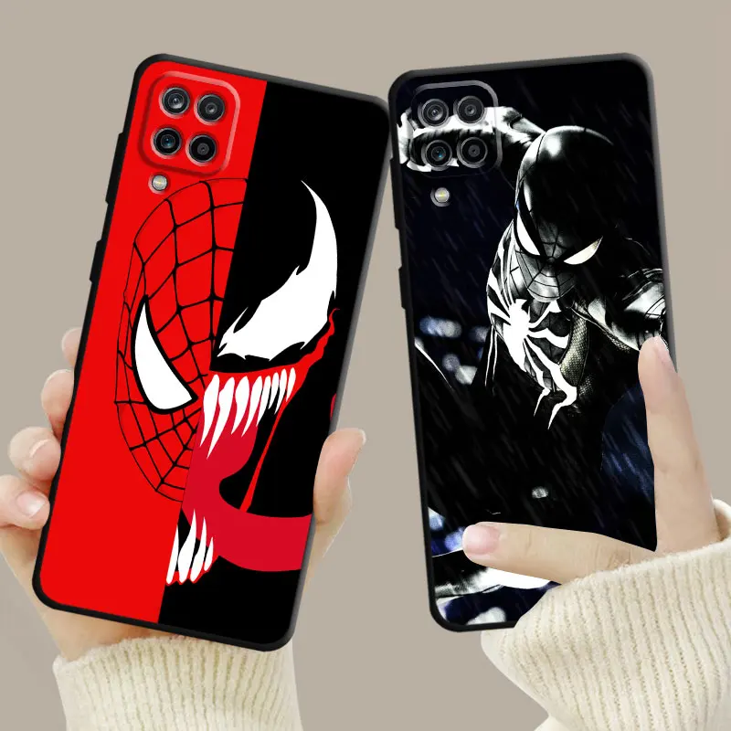 Marvel Spiderman Venom Face Case For Samsung Galaxy A70 A70s A50 A30s A04s A20s A20e A02 A02s A03 A42 M52 M31 M04 Cover Shell images - 6