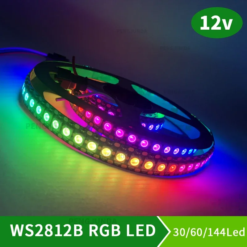 Светодиодная лента WS2812B RGB 30/60144 пикселей WS2812 умная фотолента стандарта IP30/65/67 1 м/2