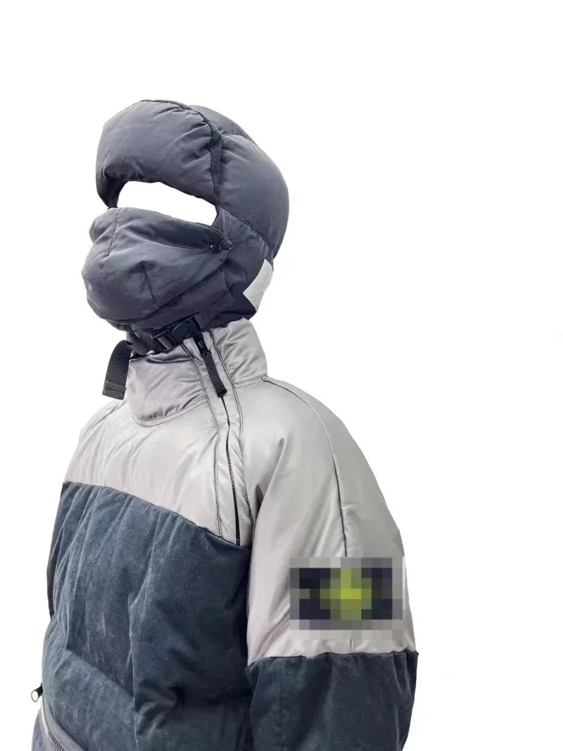 Минималистичный Японский Корейский Пуховик Шапка-бомбер Для Мужчин Зимняя