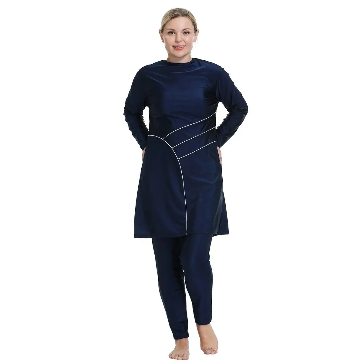Burkini мусульманские купальники большого размера для женщин быстросохнущие