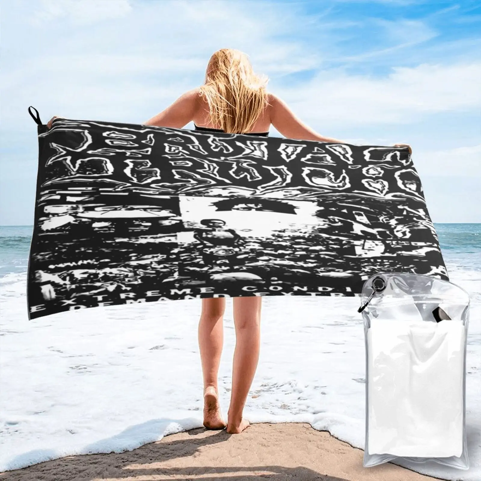 

Brutal Truth Extreme Conditions Grind 3025 Beach Towel Towels Beach Cover Up For Bath Microfiber Towel For Bath Kitchen Towels
