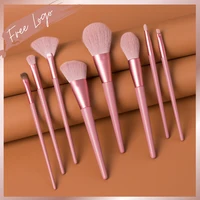 Private Label 10Set 8Pcs Makeup Brushes Hot Sale Fashion Design Custom Logo Cosmetic Eco-friendly Full Coverage Horse Hair