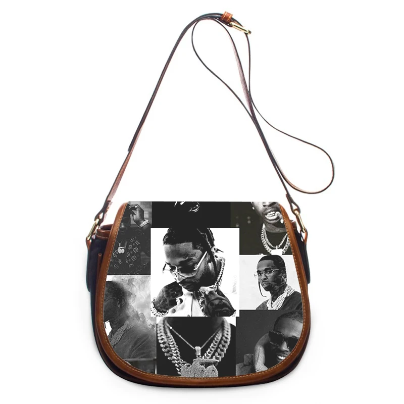 Pop Smoke Rapper Print New Fashion Women Crossbody Bag Luxury Handbags Women Bags Zipper Shoulder Bag Women Shoulder Bag