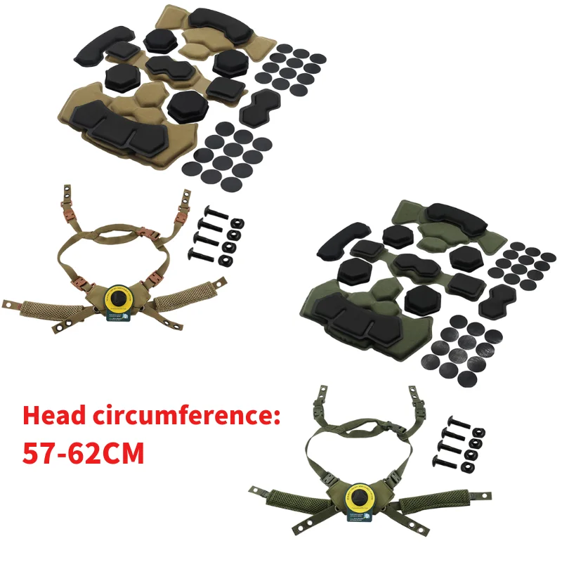 

Tactical Helmet Gen4 Memory Foam Pad Airsoft Paintball Helmet Protective Pads Internal Mat For Wendy Fast MICH ACH Helmet