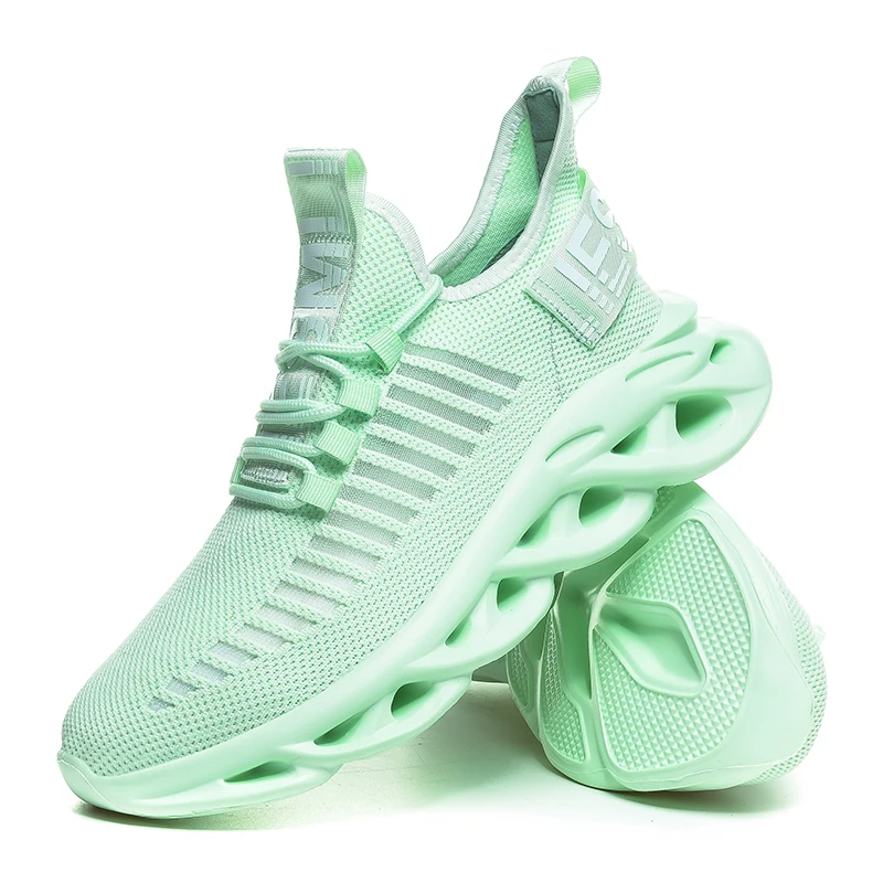 

Men Sneakers Casual Man Shoes Tenis Breathable Male Trainers Super Lightweight Outdoor White Soft Lightweight Blade Bottom