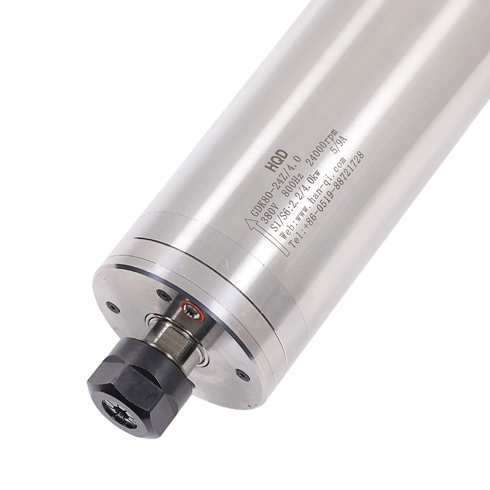 Фото Электродвигатель-шпиндель HQD GDK80-24Z/4.0 4.0 кВт 24000 об/мин 800 Гц для шлифовальных и деревообрабатывающих станков №3