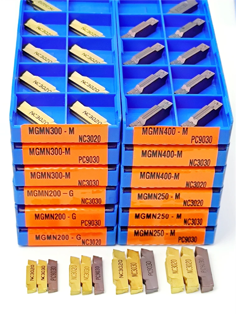 

MGMN150 MGMN200 MGMN300 MGMN400 PC9030 NC3020 NC3030 Grooving Inserts For External Holder MGEHR Cutting Tool Turning Tool