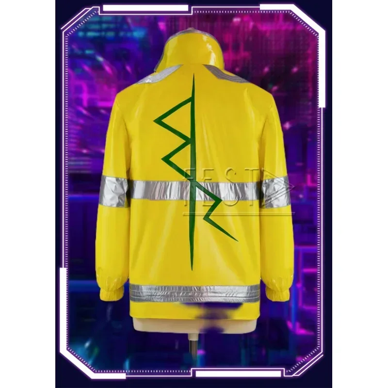 Cosxie аниме CYBERPUNK Edgerunners Дэвид Мартинес косплей костюм нарукавник значок кожаная