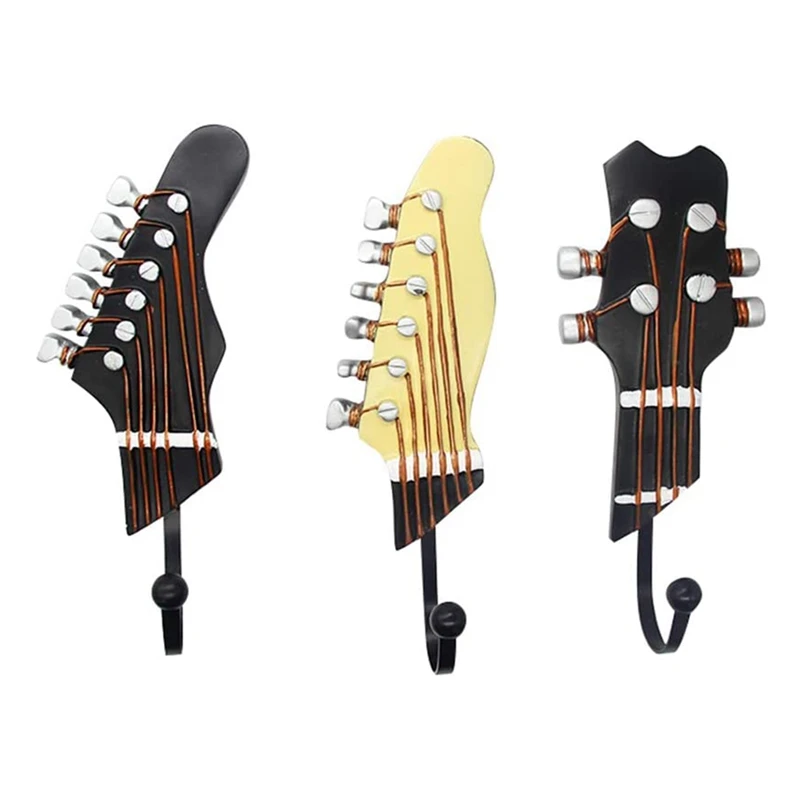 

Винтажные декоративные крючки в форме гитары для подвешивания одежды, пальто, полотенец, ключей