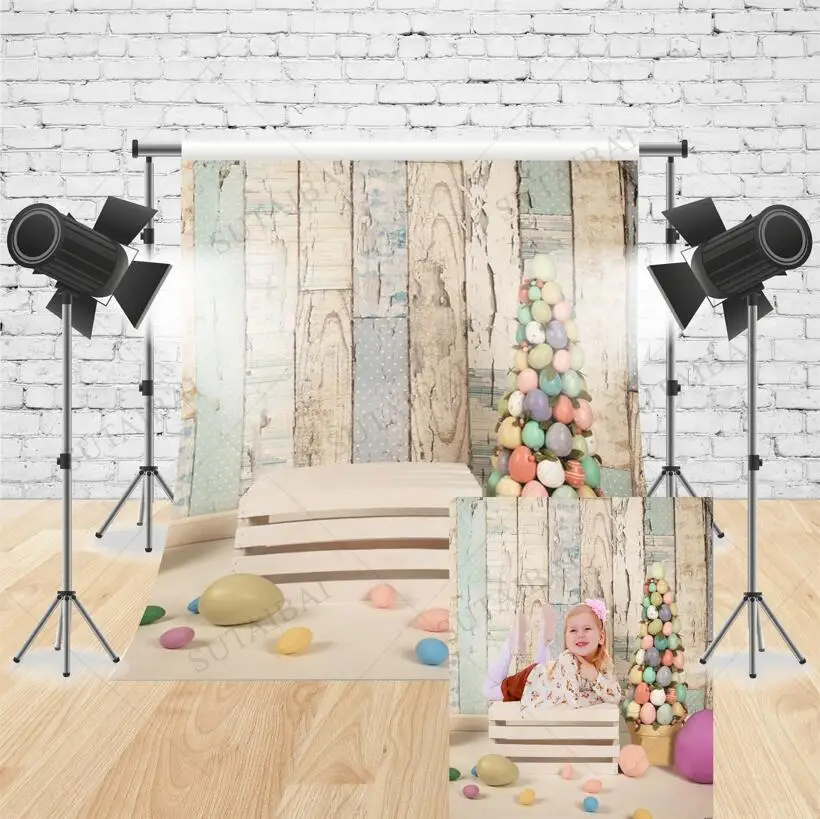 

Весенний Пасхальный фон для детской портретной фотосъемки фоны для фотостудии деревянный текстурный фон